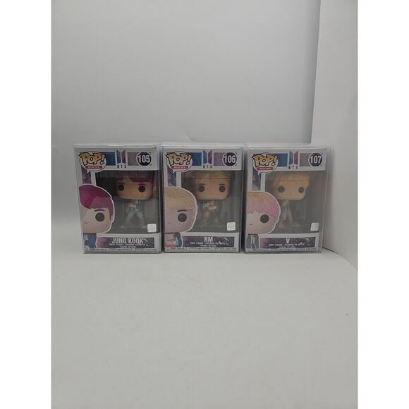 Funko Pop BTS KPoP DNA First Edition Rocks Lot Of 7 DAMAGED With PROTECTORS - Picture 8 of 16